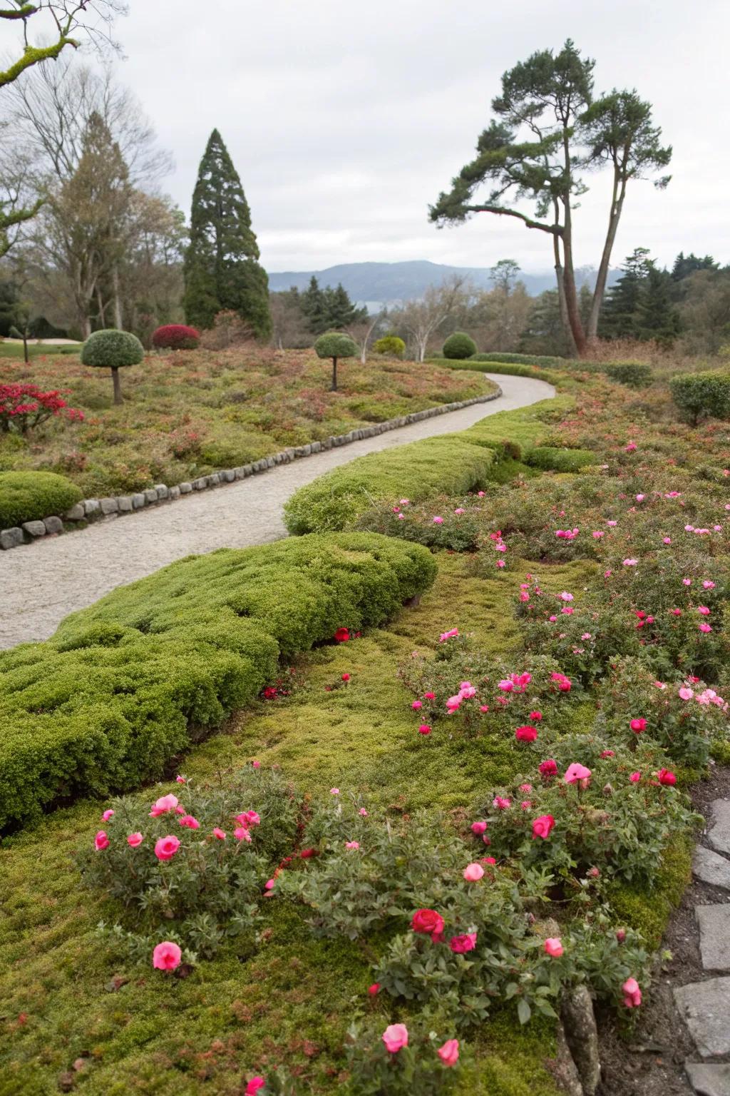 Achieve a lush, low-maintenance garden with rose moss ground cover.