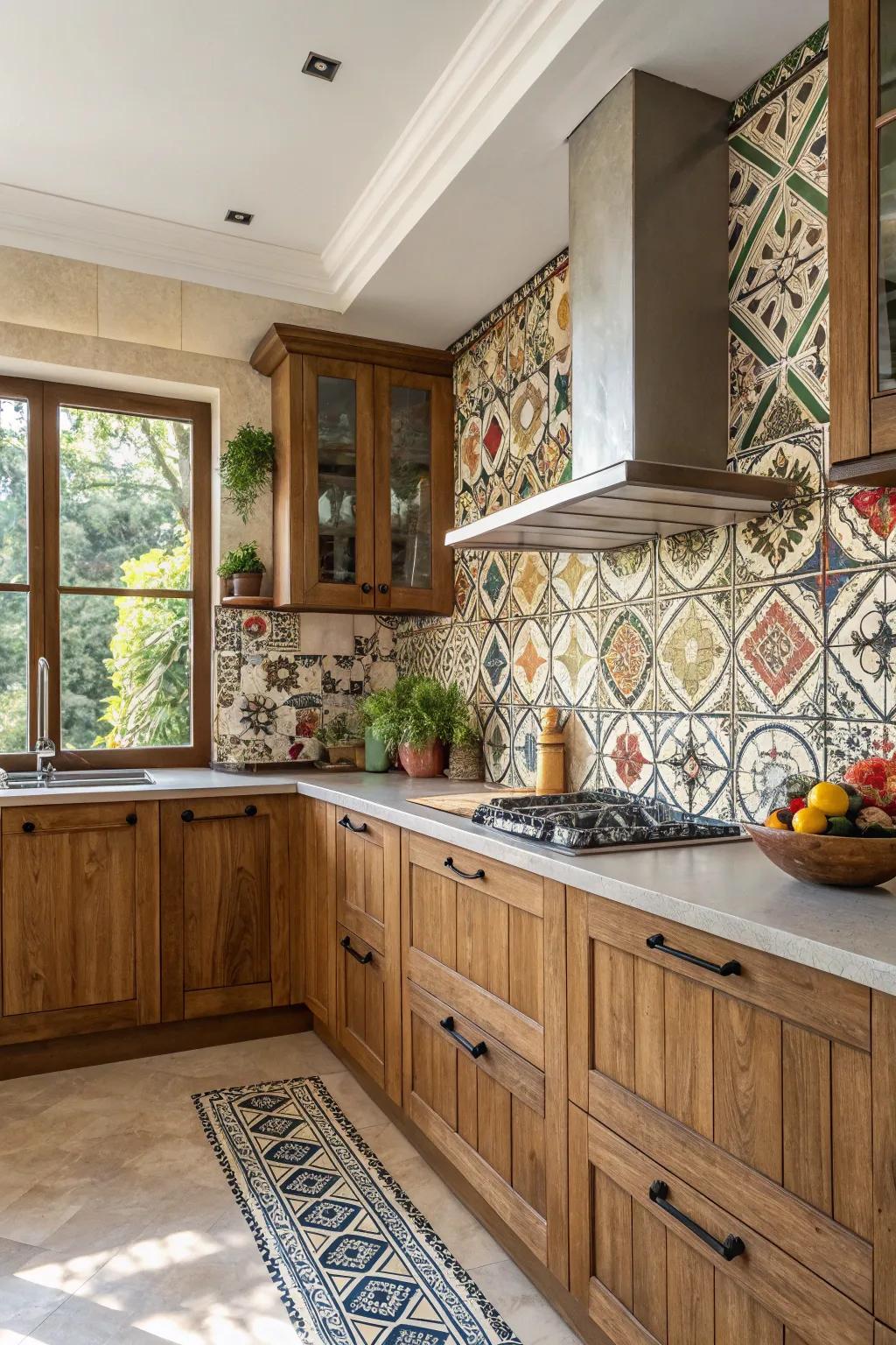 Tribal prints bring a rich cultural heritage to your kitchen.