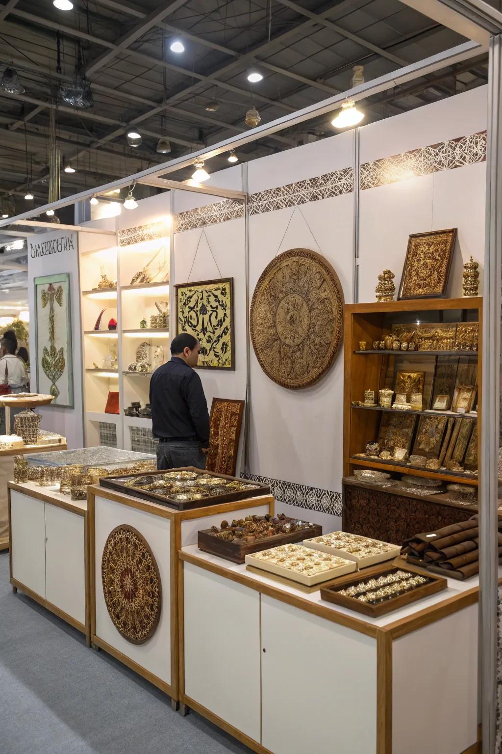 Handiwork displayed, showcasing quality and detail.