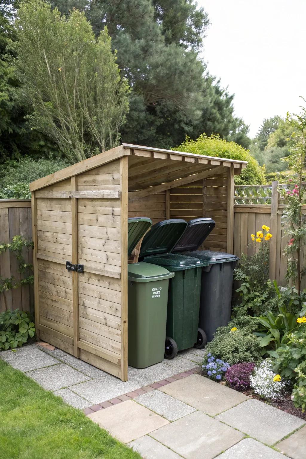 Opt for durability with tongue and groove bin stores.