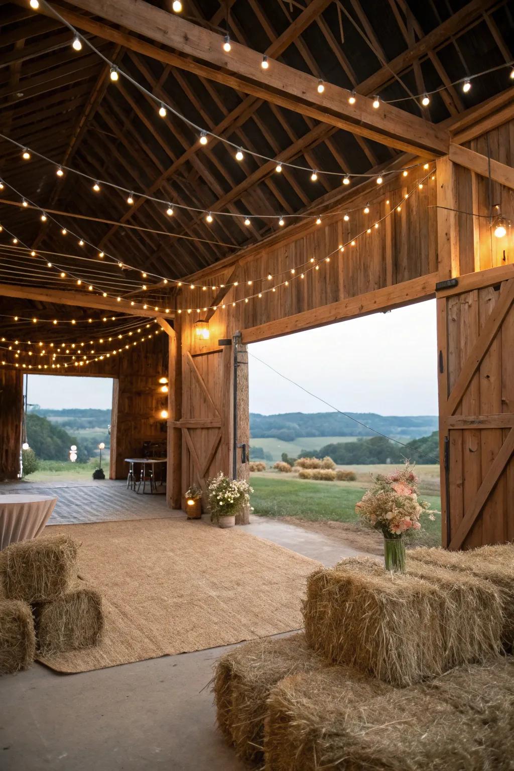 Celebrate in rustic style with a charming barn party.