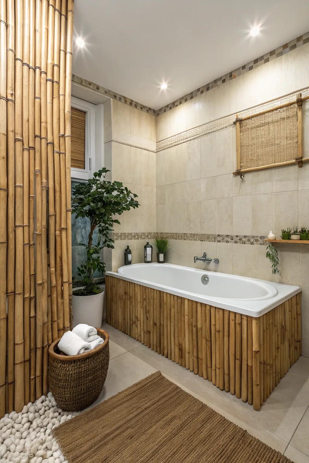 Choose eco-friendly materials for a sustainable bathroom.