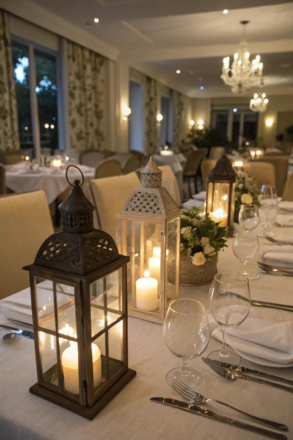 Lanterns create a warm and inviting glow for any celebration.