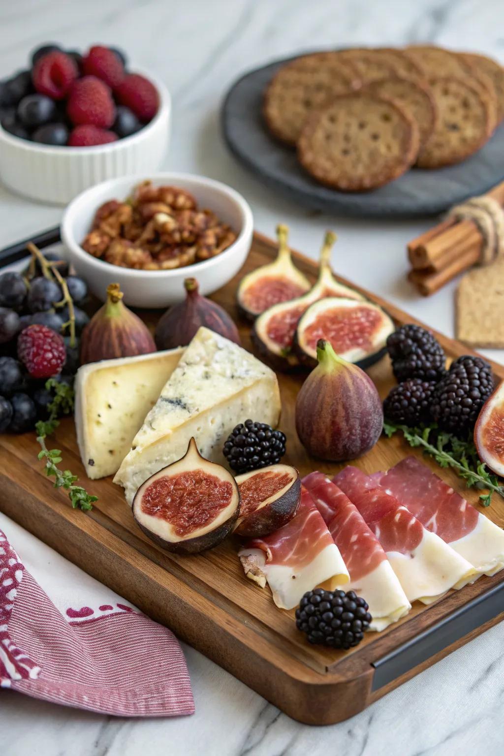 A gourmet touch for a sophisticated charcuterie board.