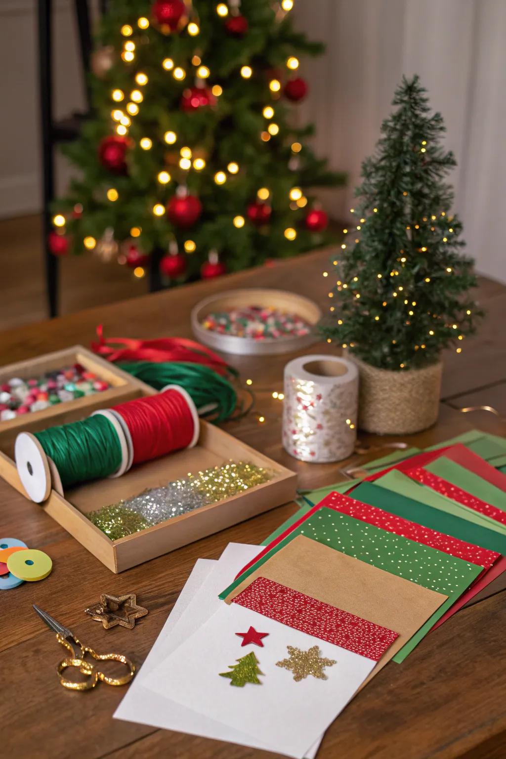 Get crafty with a festive ornament-making kit.