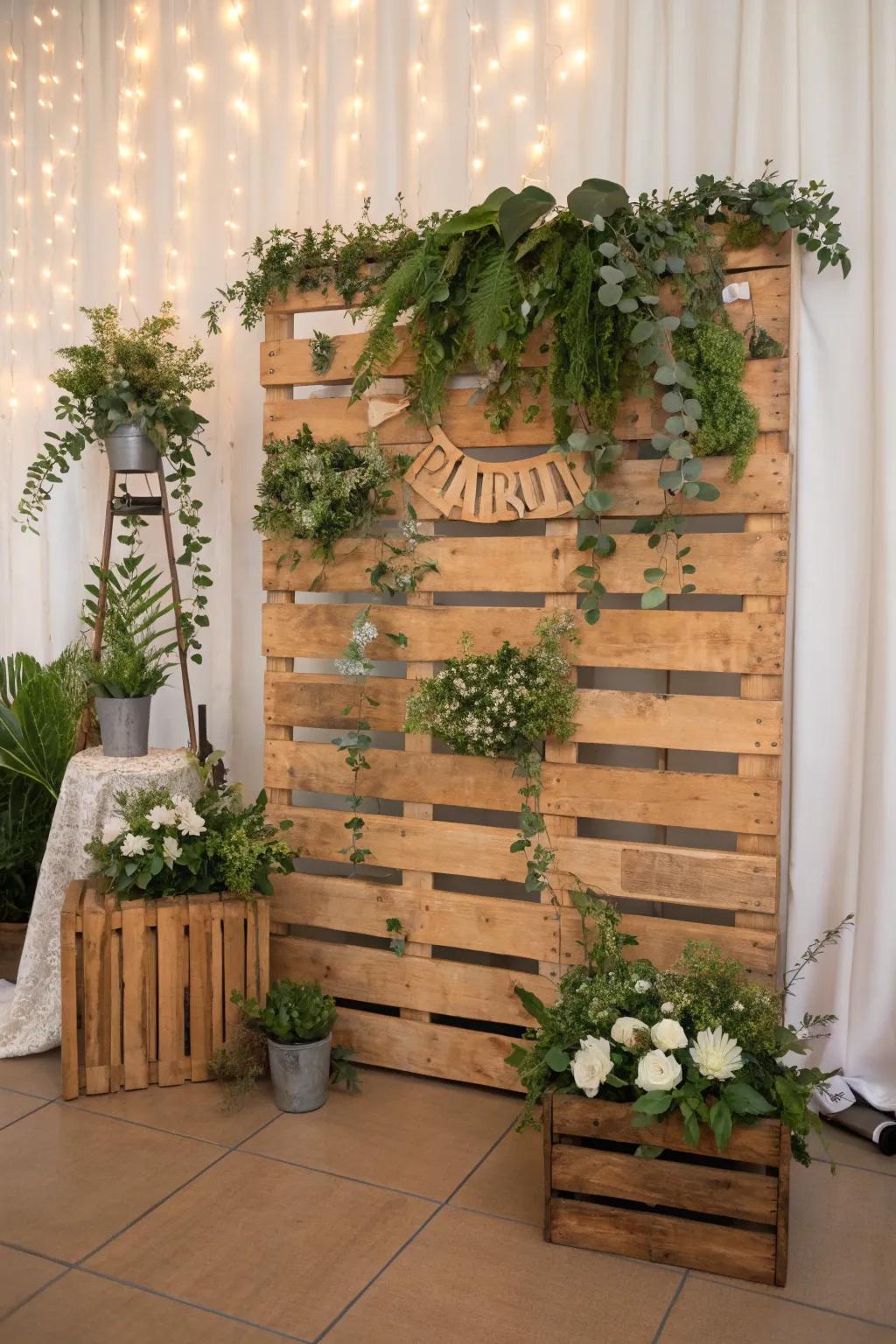 Capture memories with a natural photo backdrop.