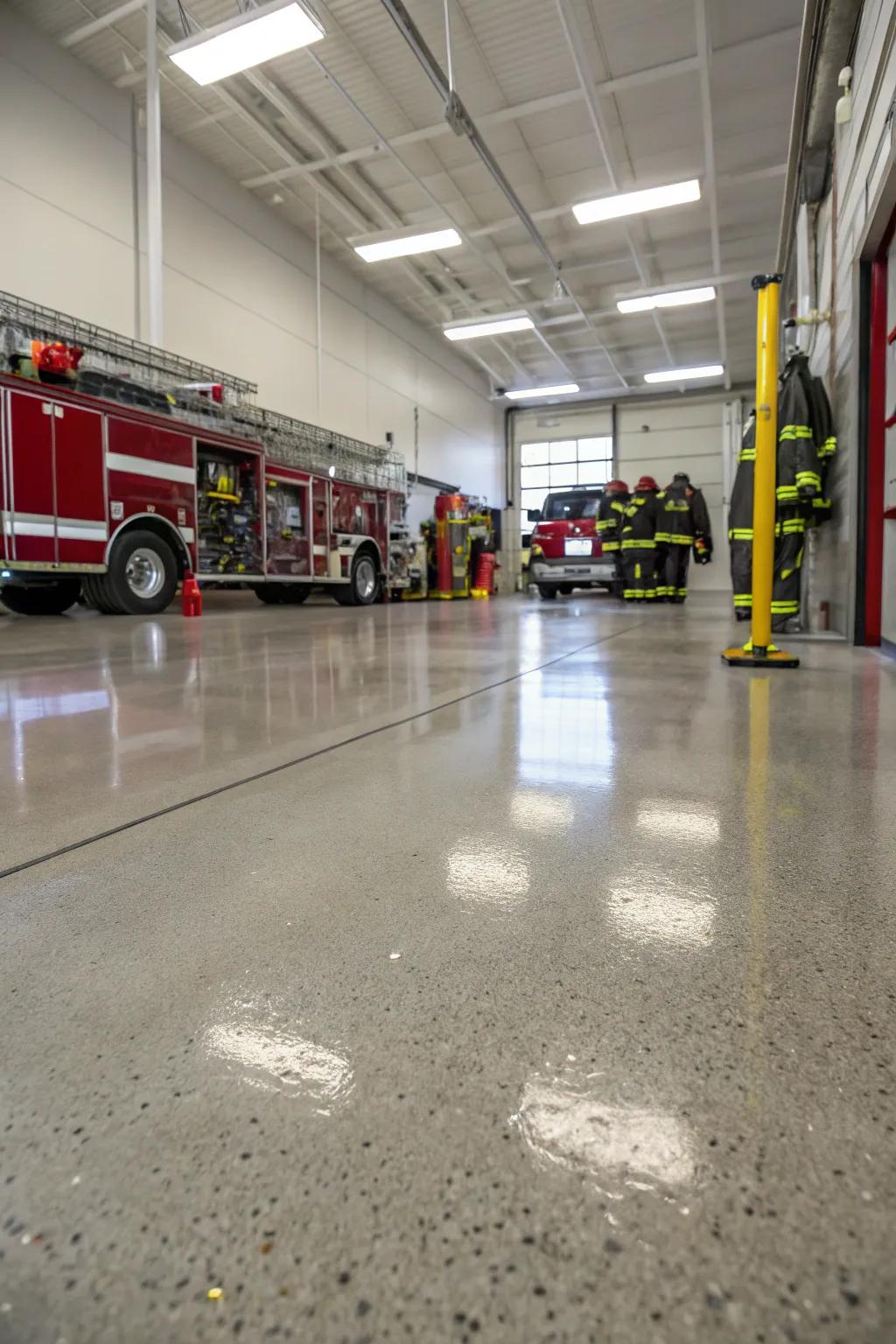 High-performance flooring ensures longevity and cleanliness.