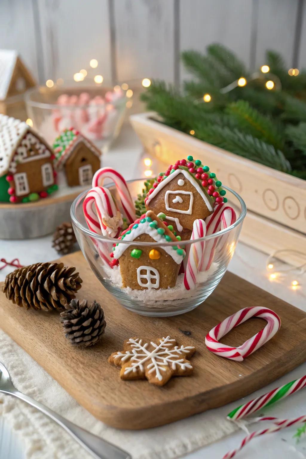 Spice bread magic is achieved with sweet treats positioned inside a clear bowl.