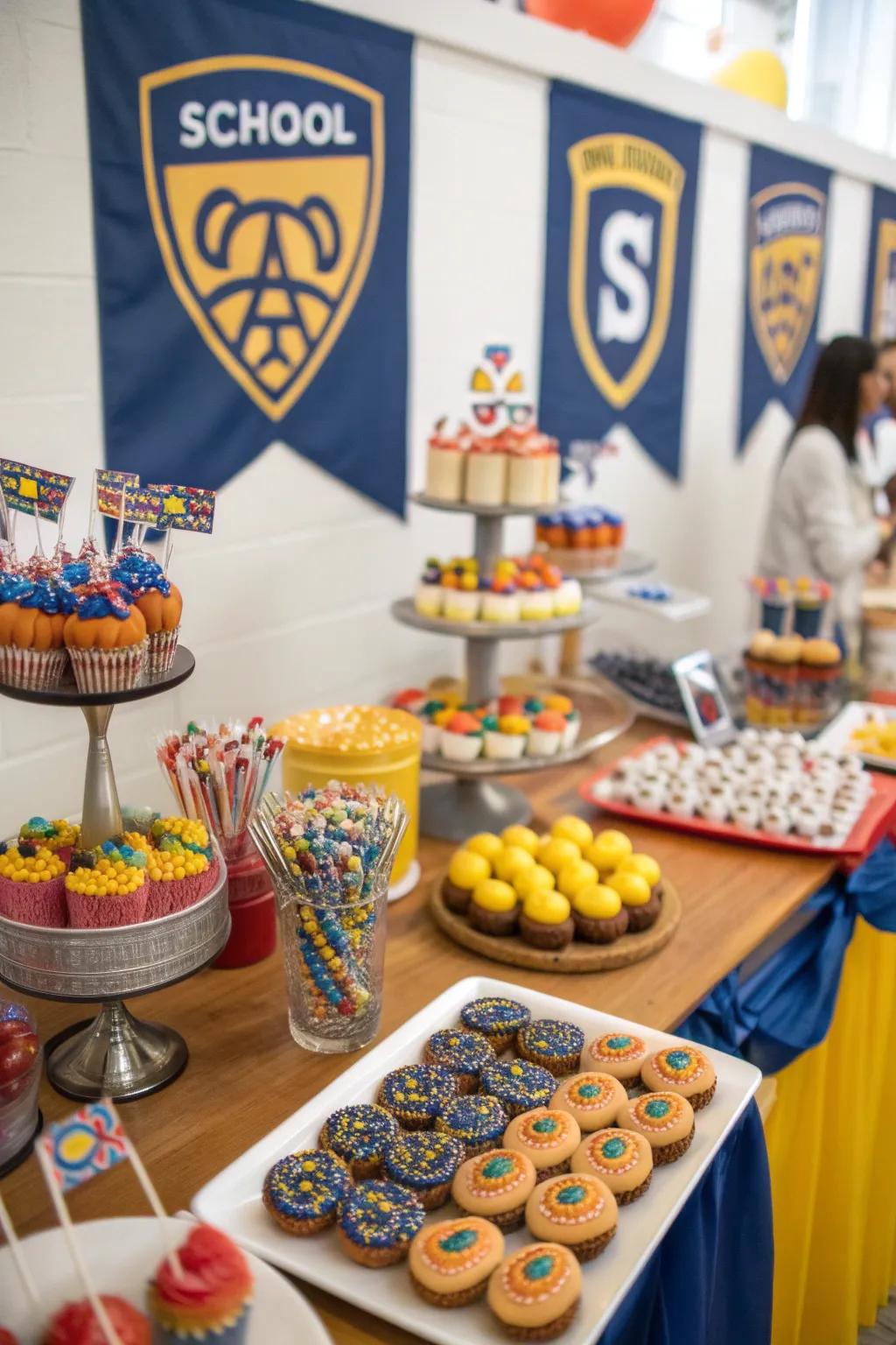 Sweet celebrations: A themed dessert station that captivates the senses.