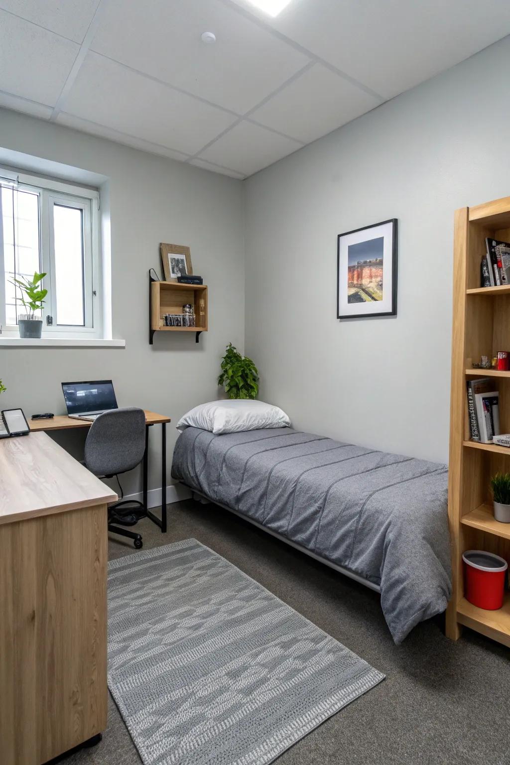 Less is more in a tranquil minimalist setting.