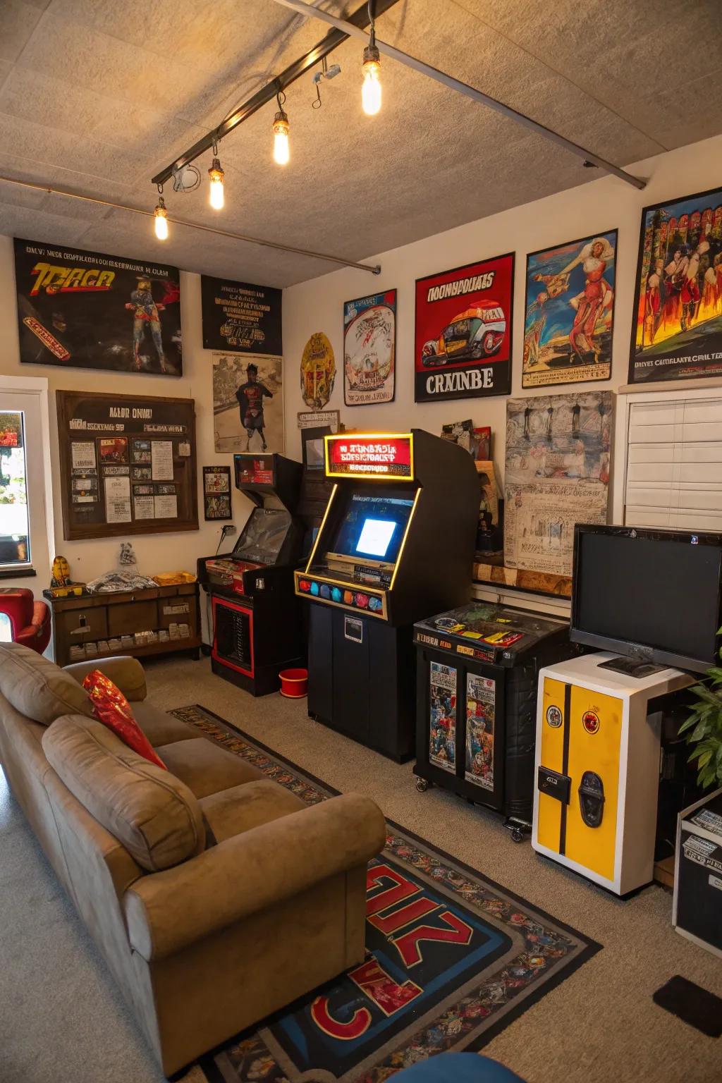 Bring nostalgia and fun with a classic arcade machine.