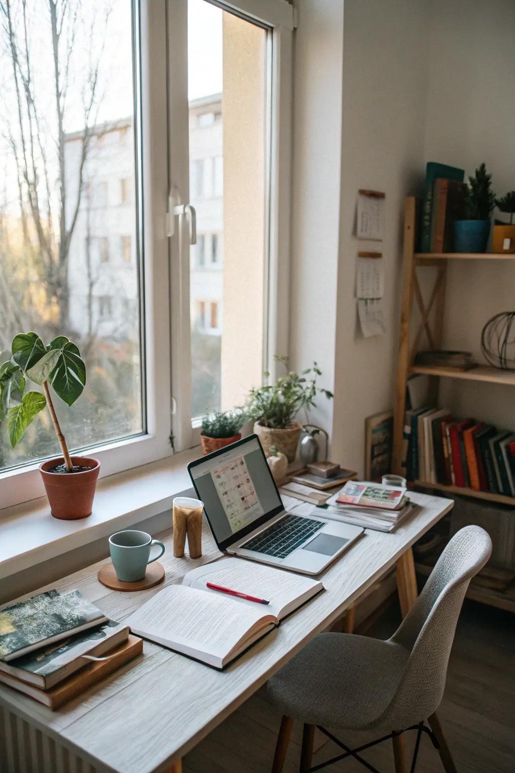 Natural light brightens your office and enhances productivity.