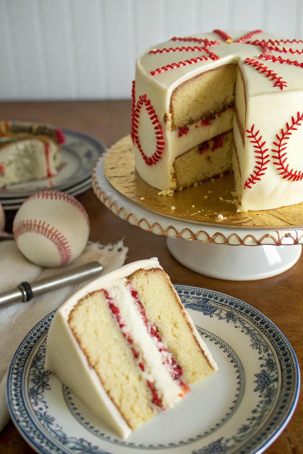 A hidden design cake brimming with delightful secrets.