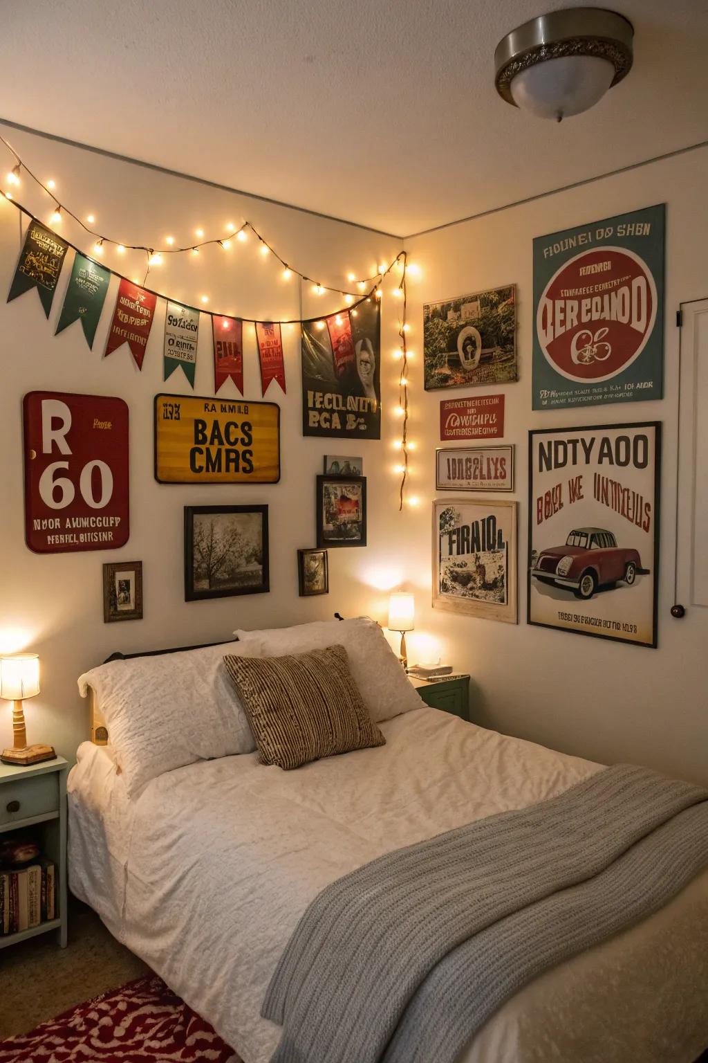 Vintage accents may give your bedroom more charm and character.