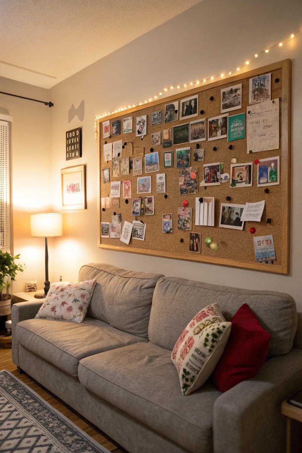 Cork boards offer functionality and creativity.