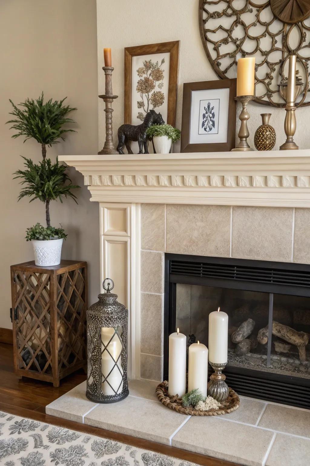 Dynamic design with asymmetrical elements.