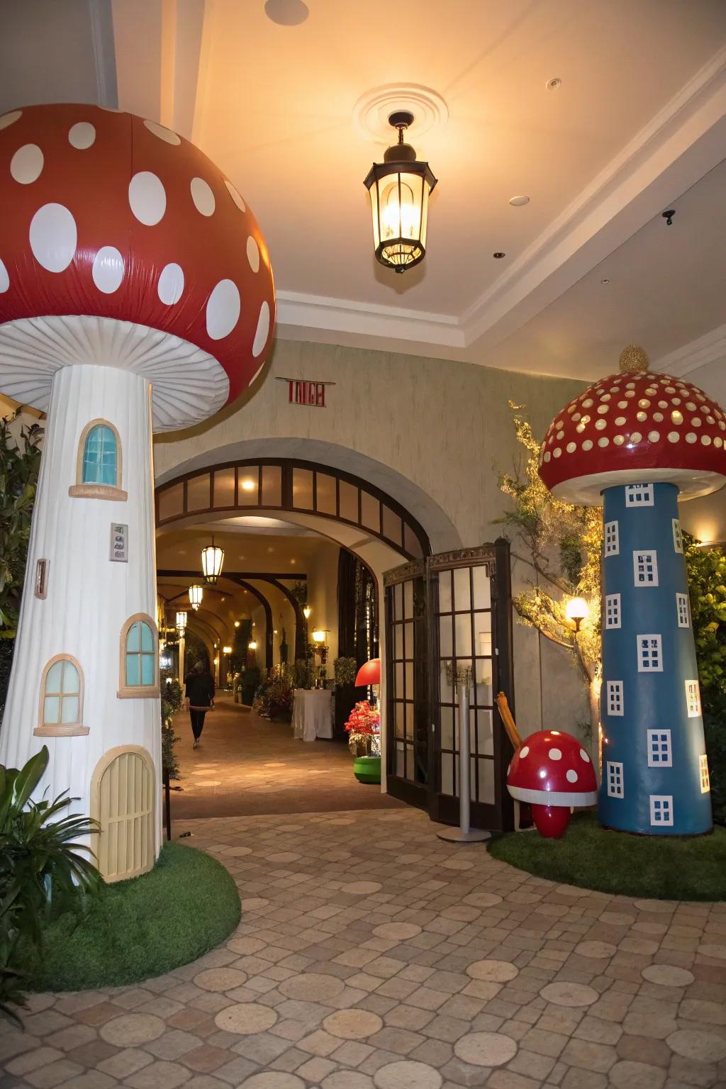 Giant themed props create an impactful and share-worthy entrance.