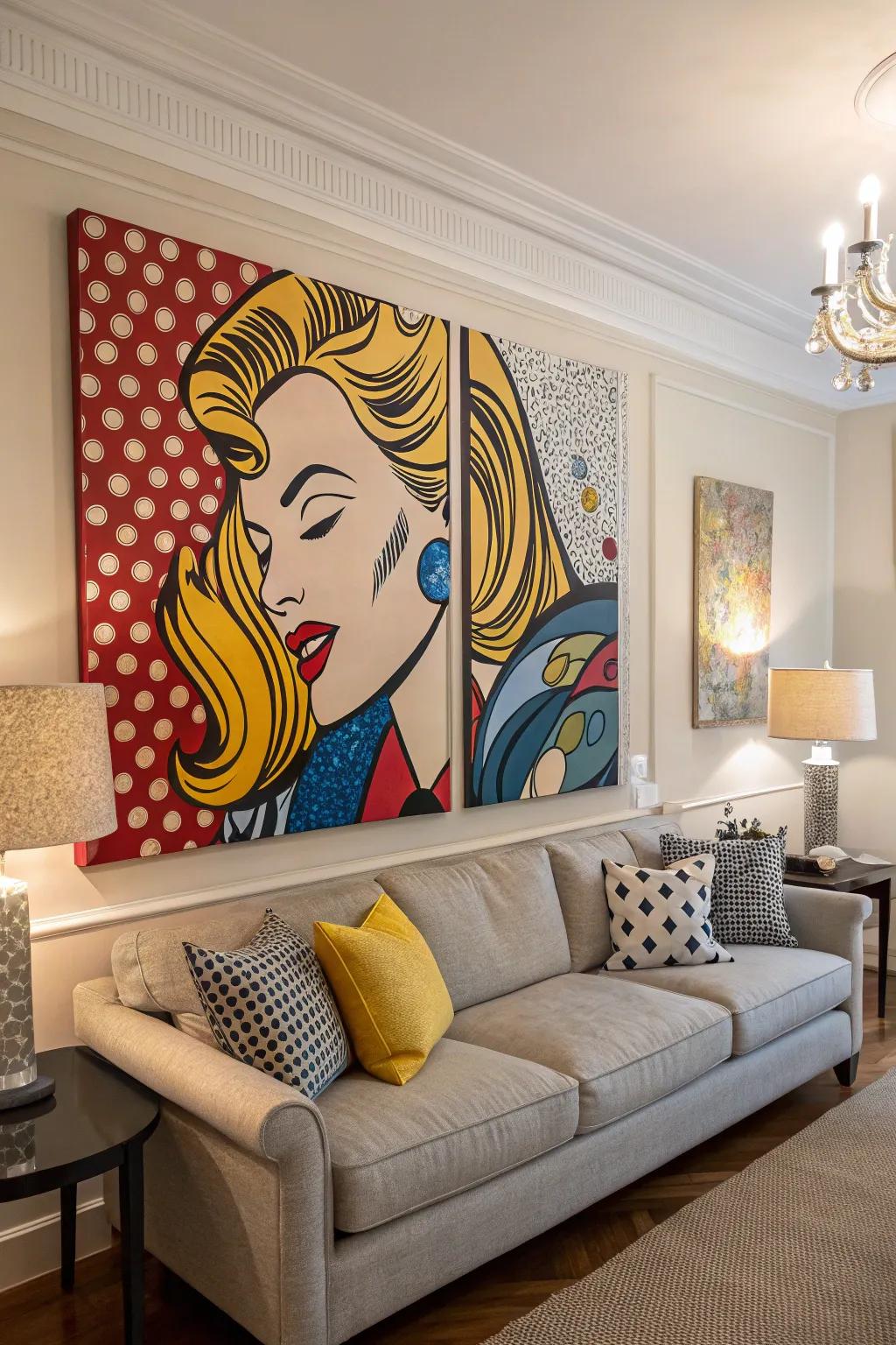 Make depth through the mix of art styles.