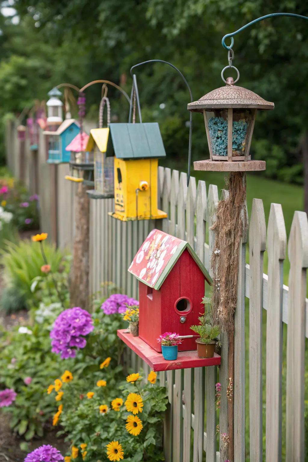 Bird-friendly elements bring life and activity to fence landscapes.