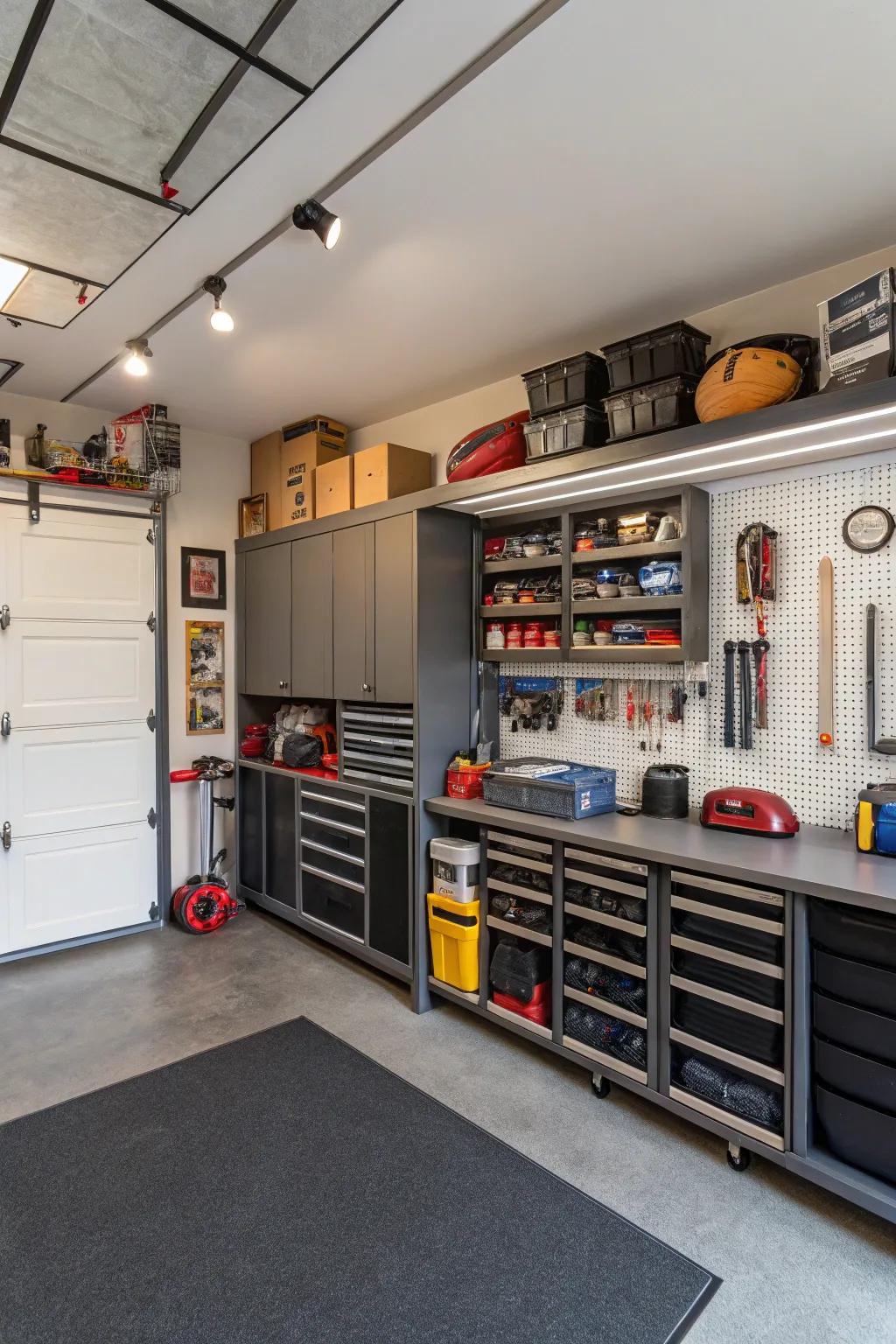 Keep your man cave tidy with smart storage.