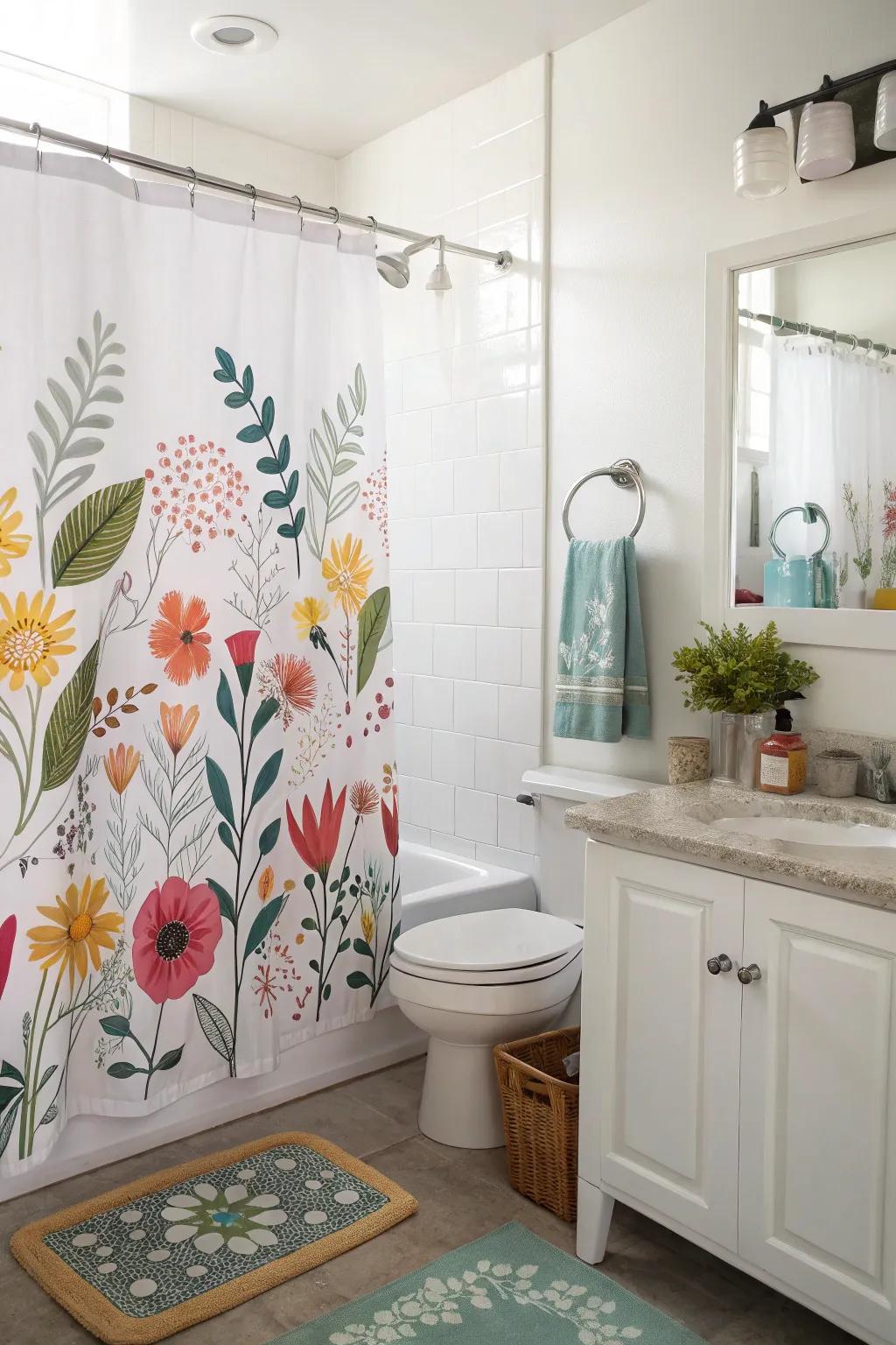 Seasonal themes keep your bathroom decor lively and updated.