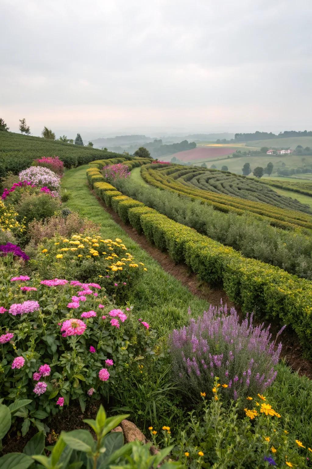 Artistic positioning transforming your tea garden into a spectacle.
