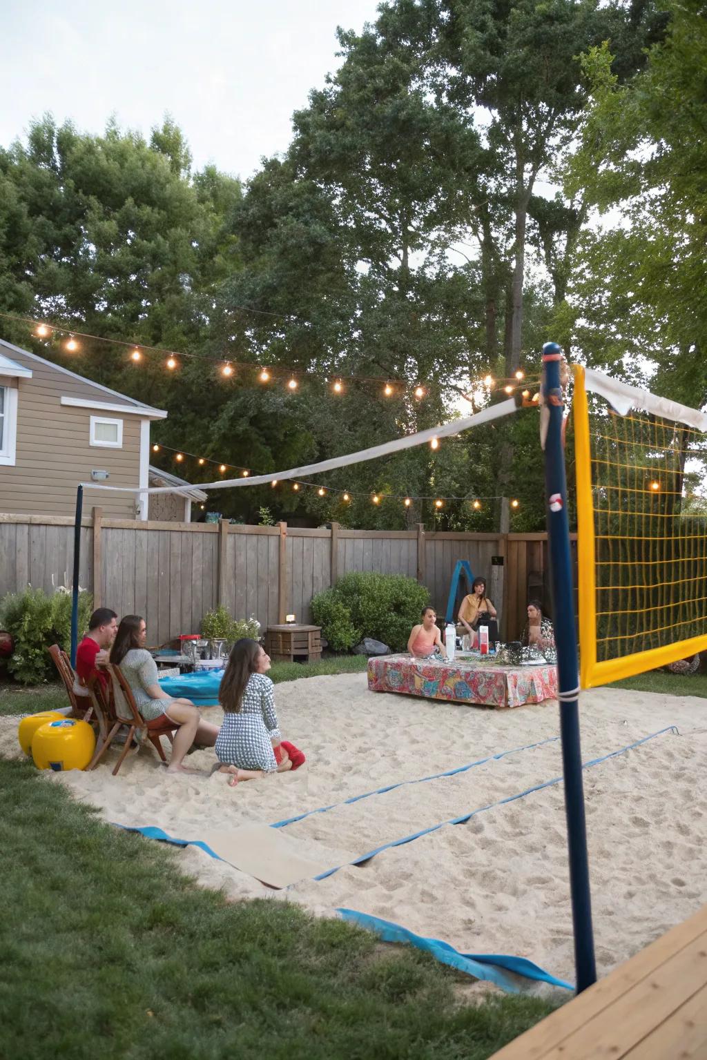 Beach games bring fun and excitement.