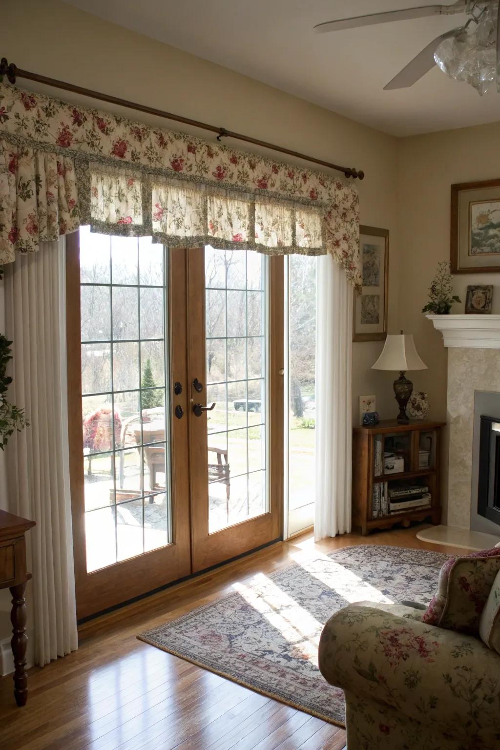 Vintage valances add nostalgic charm and character.