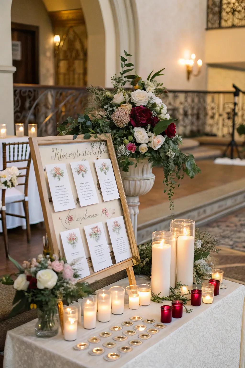 Interactive seating charts engage guests in a unique way.