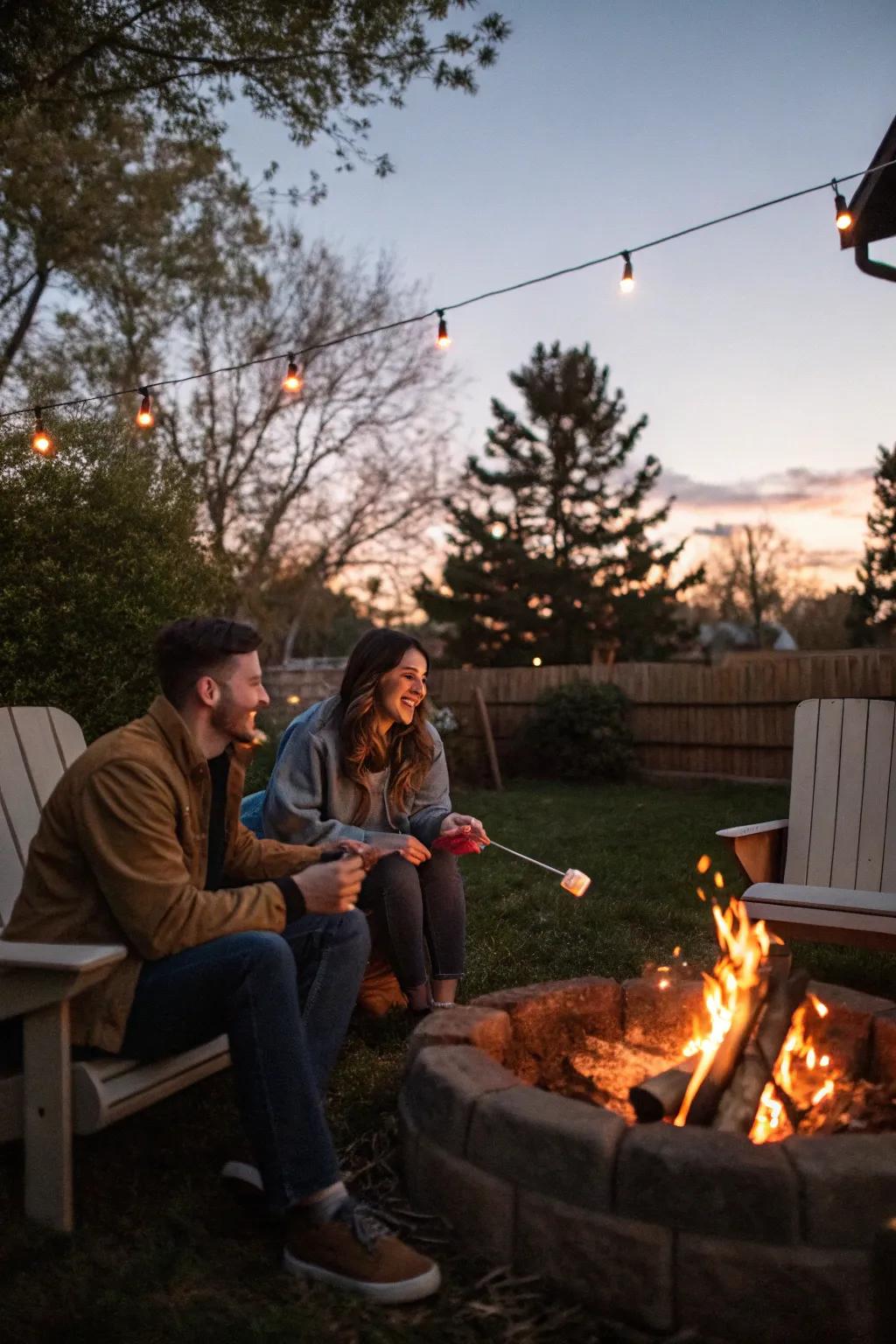 Create warm memories with a relaxed night by the fire.
