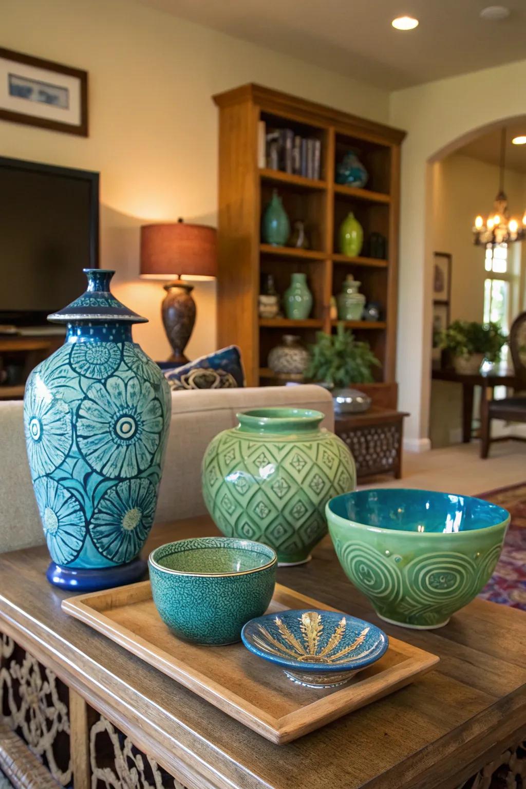 Artisan pieces append character and function as conversation initiators.