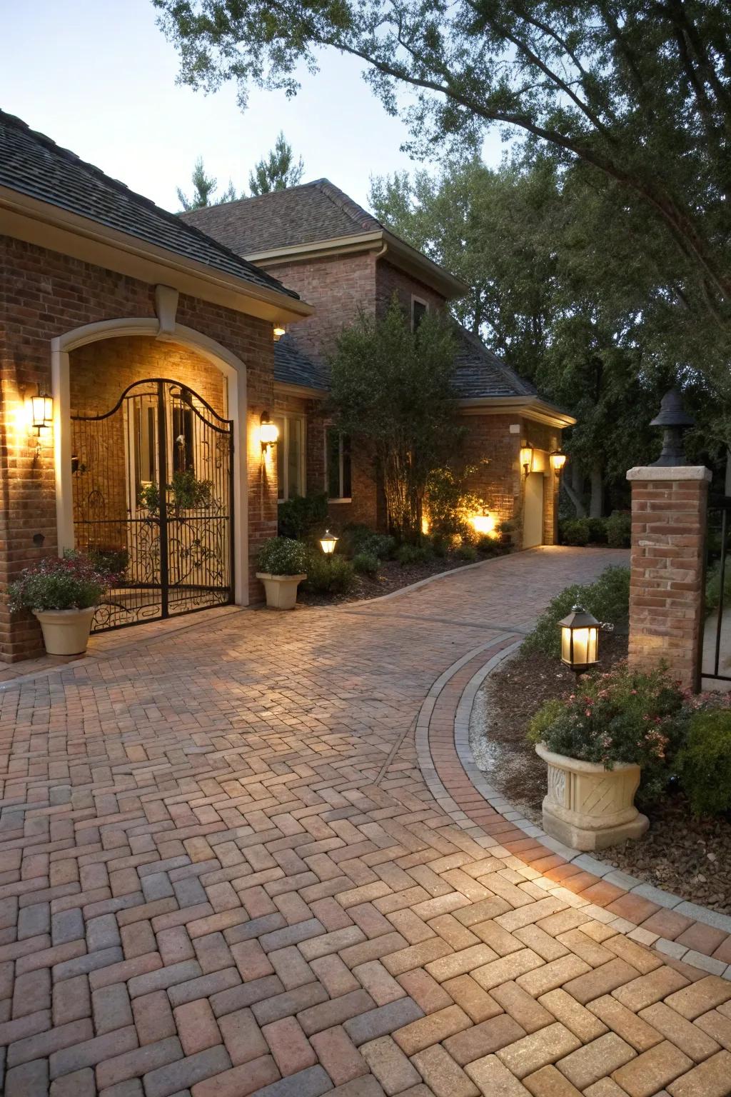 Bricks add warmth and classic appeal to your driveway.