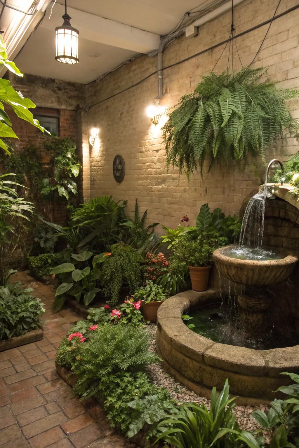 Renew yourself with a hint of nature in your basement.