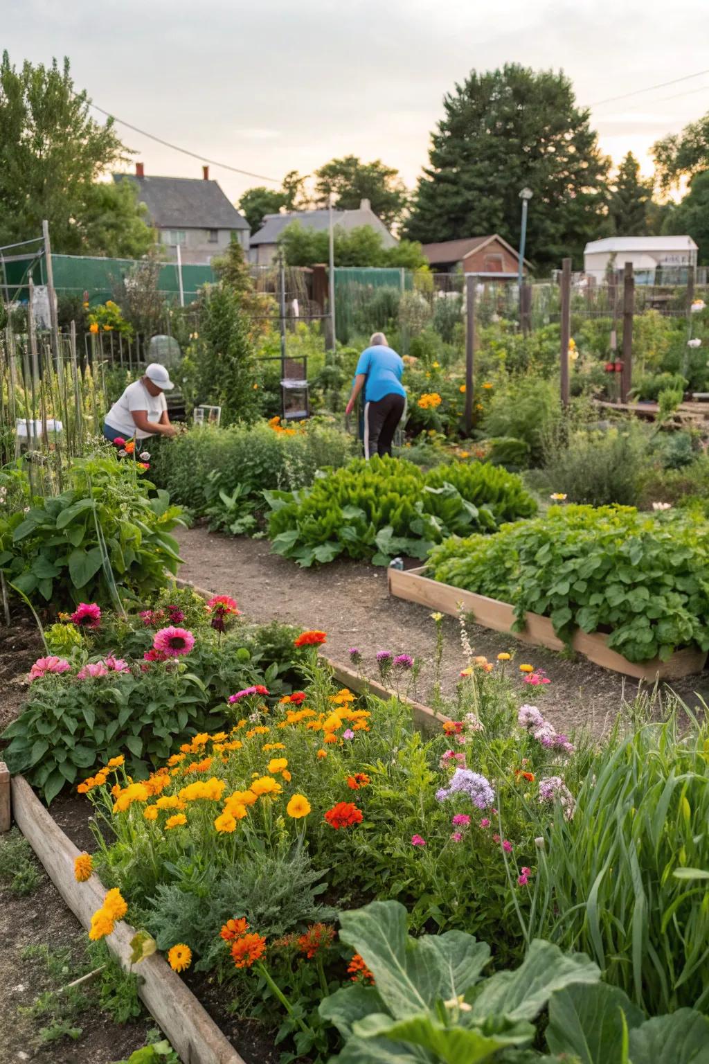 A community garden that nourishes both the body and spirit.