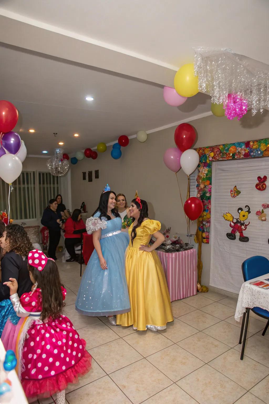 A creative indoor party with a themed costume event.