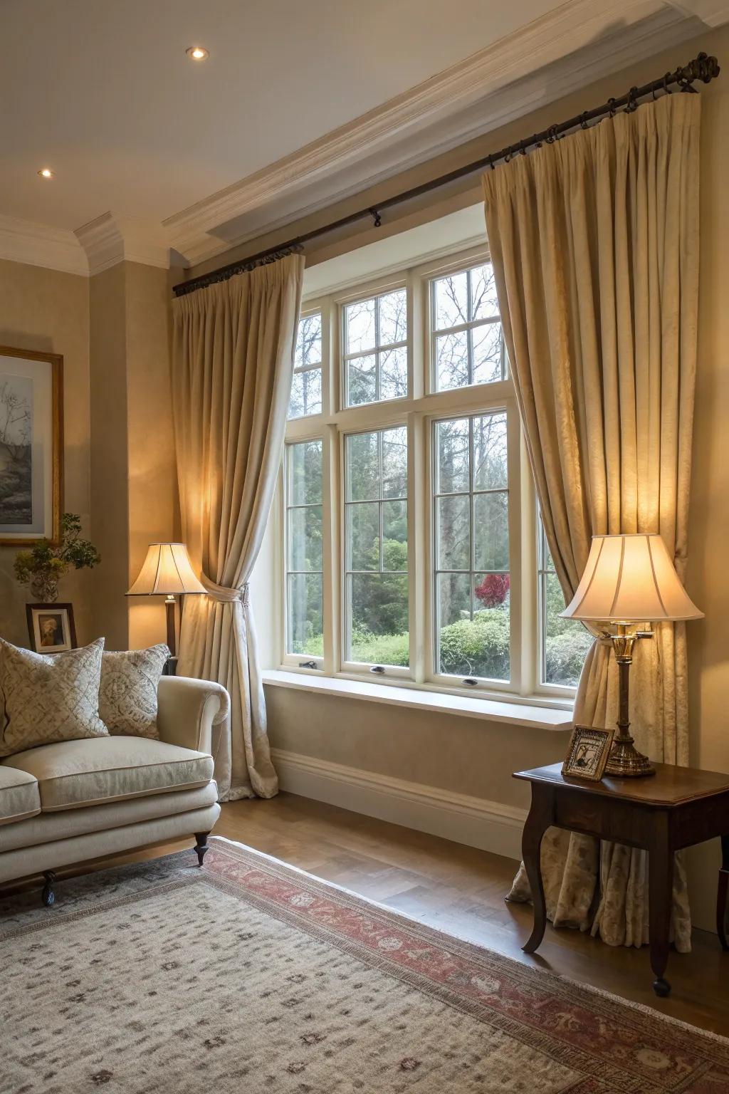Soft colors bring timeless elegance.