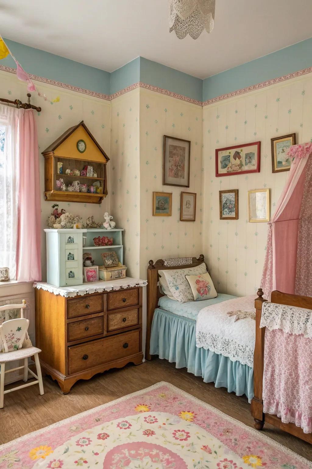 A old-world romance theme that adds charm and grace.