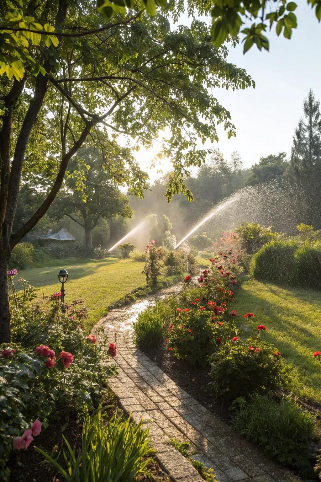 Automated irrigation systems that simplify garden maintenance.