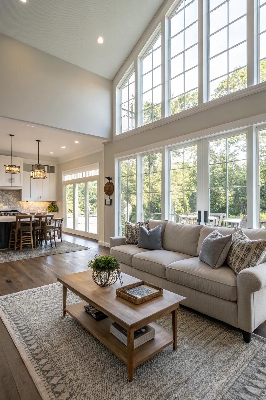 An open layout enhances interaction.