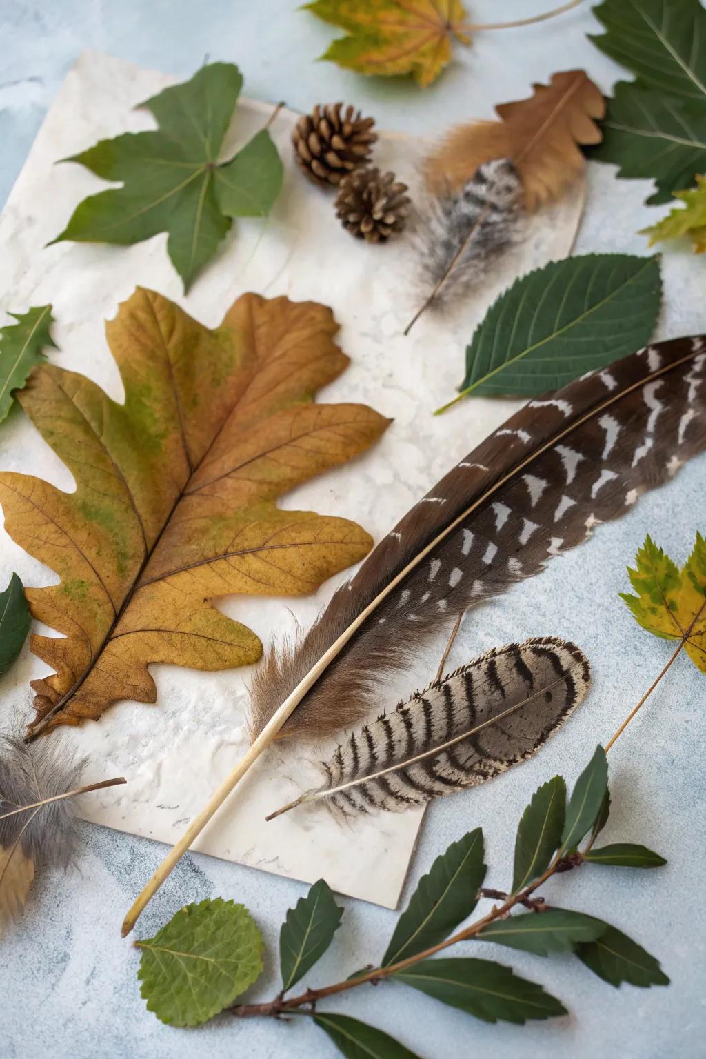 A collage featuring wildlife portraits with organic components.