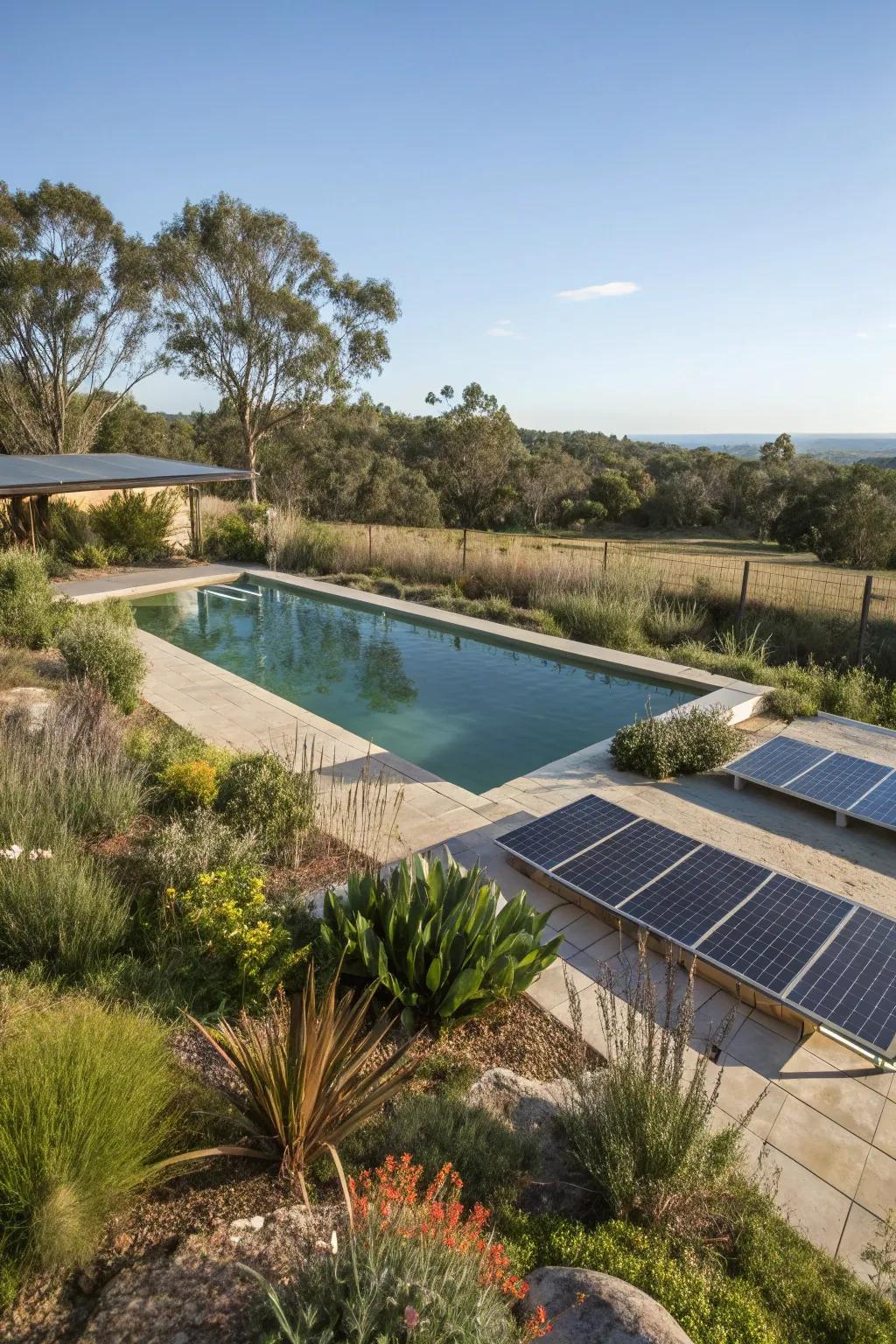 An eco-responsible pool crafted for sustainability and natural beauty.