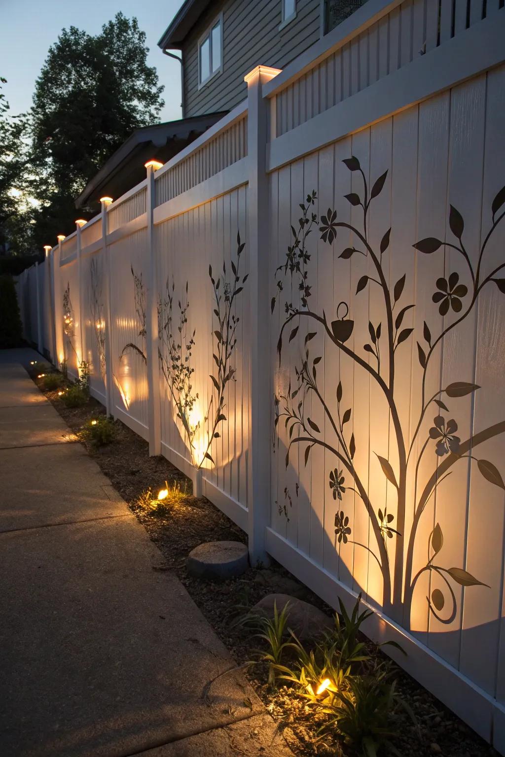 Shadow casting creates a living artwork in your garden.