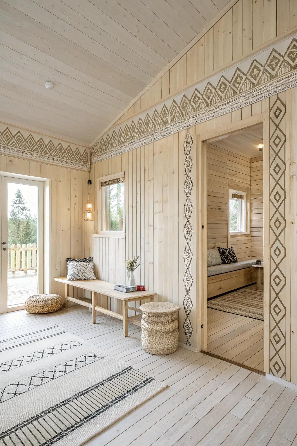 Achieve calm with Scandinavian wood designs.