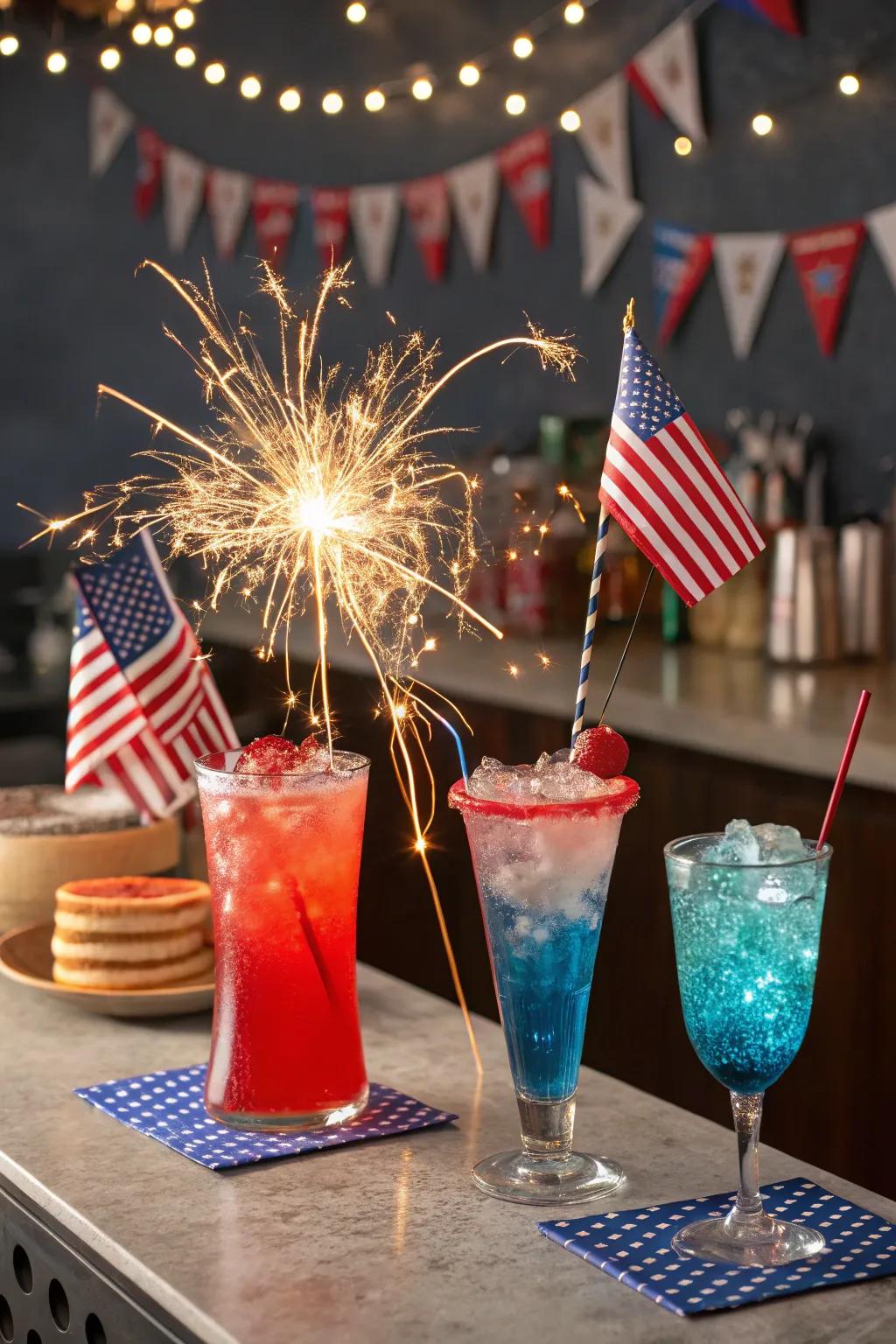 Cheers to Independence with vibrant and festive cocktails.