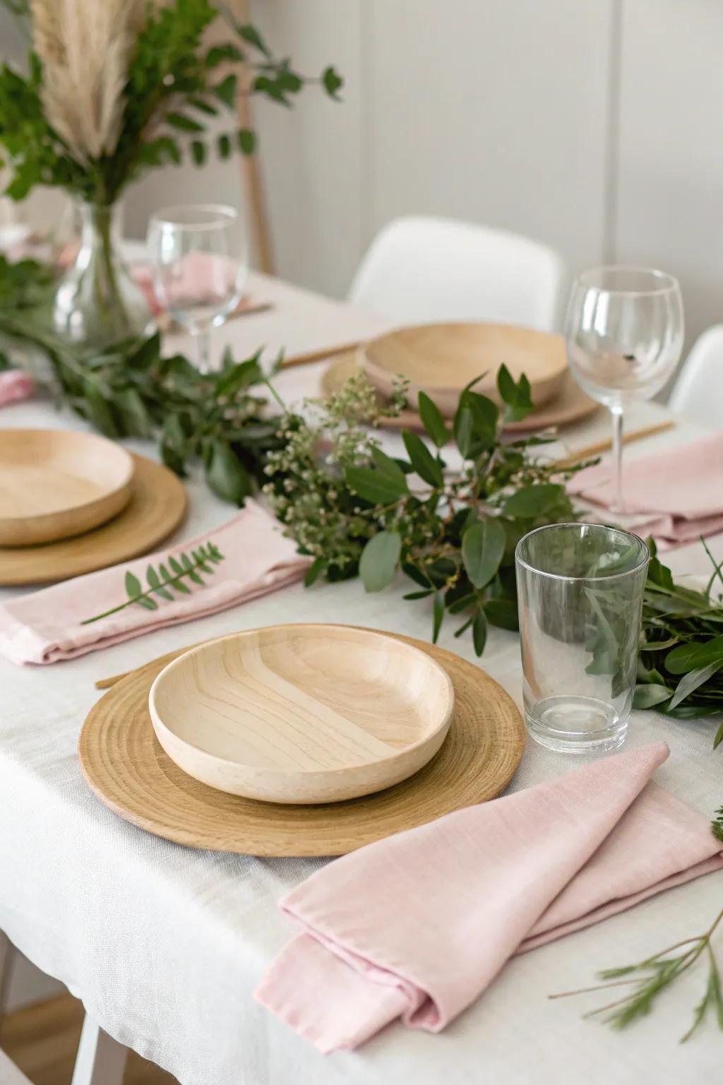 Minimalist settings enhance the natural theme.