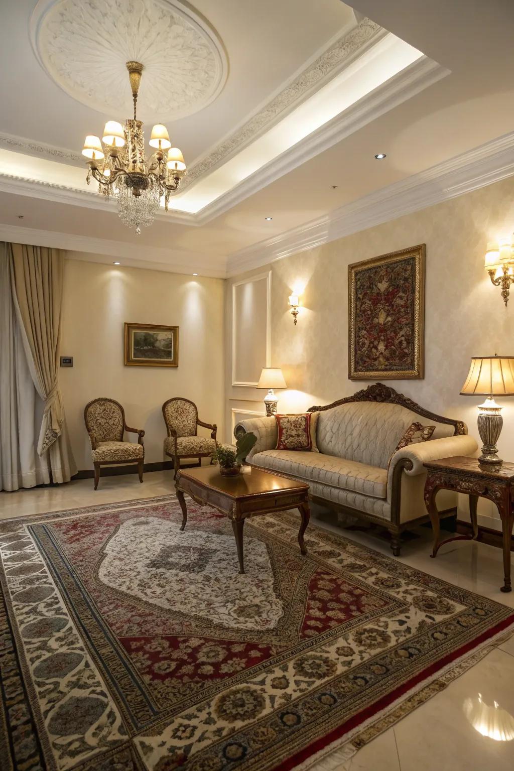 Rugs with Persian influences are timeless pieces that add luxury and sophistication.