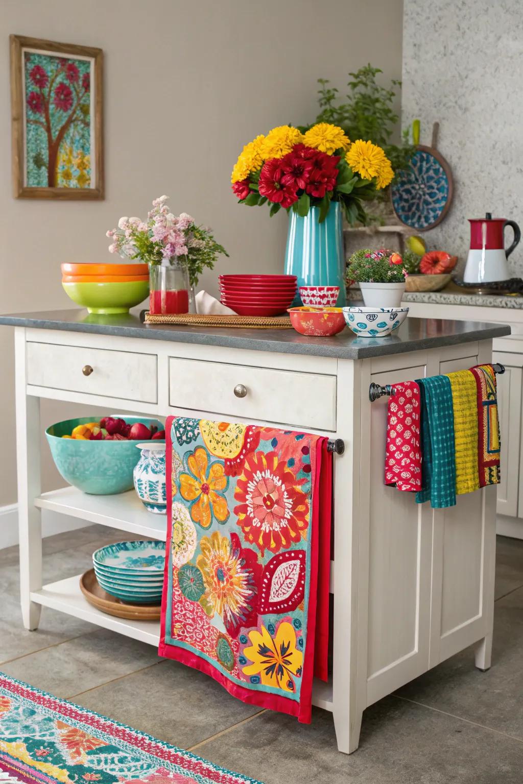 Contrasting hues create a dynamic and visually engaging appearance.