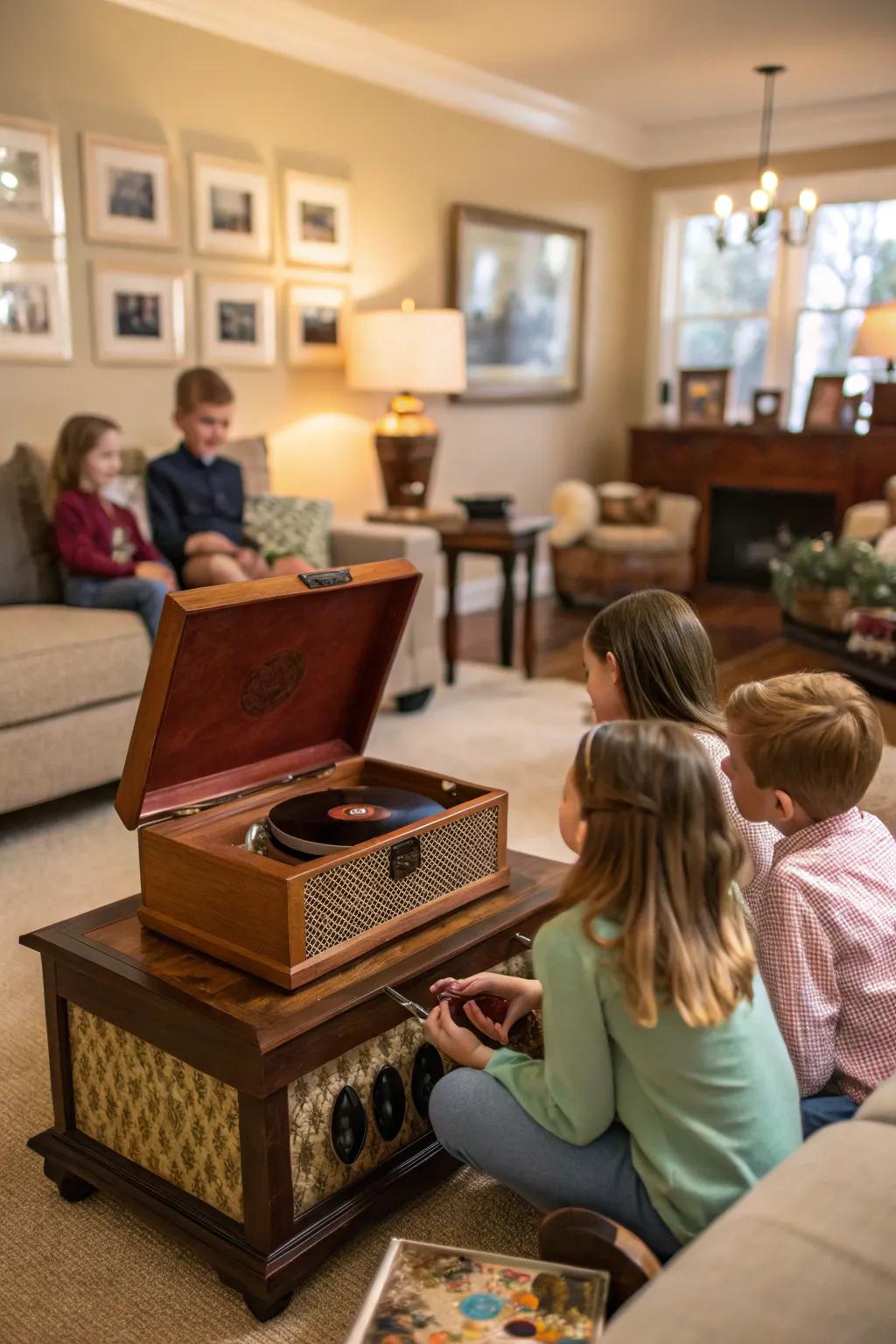 A storytelling melody chest that brings stories to life with sound.