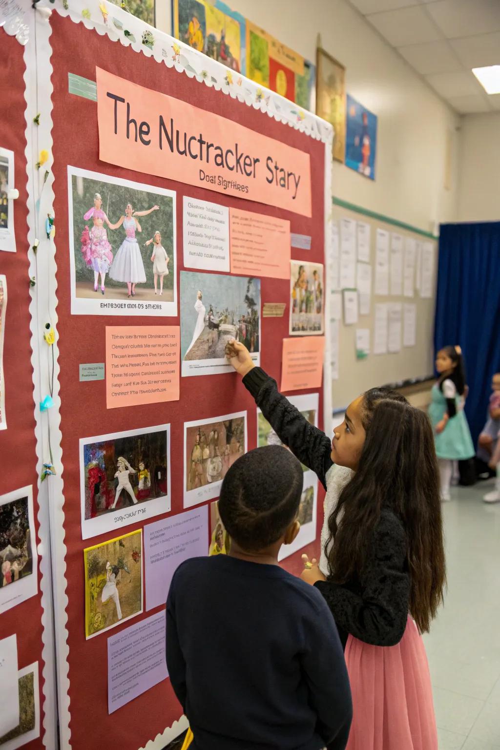 Highlighted moments from The Nutcracker story.