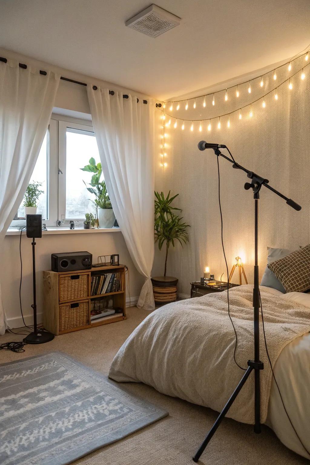 Soundscapes forge a serene atmosphere.